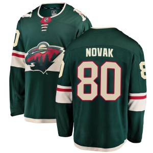 Youth Minnesota Wild Pavel Novak Fanatics Branded Breakaway Home Jersey - Green