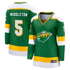Women's Minnesota Wild Jake Middleton Fanatics Branded Breakaway Special Edition 2.0 Jersey - Green