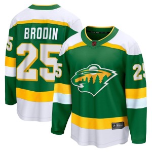 Youth Minnesota Wild Jonas Brodin Fanatics Branded Breakaway Special Edition 2.0 Jersey - Green
