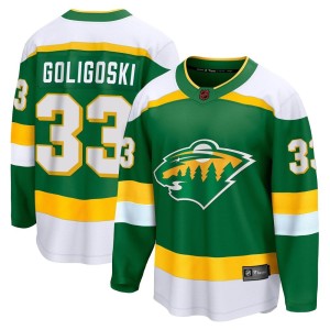 Youth Minnesota Wild Alex Goligoski Fanatics Branded Breakaway Special Edition 2.0 Jersey - Green
