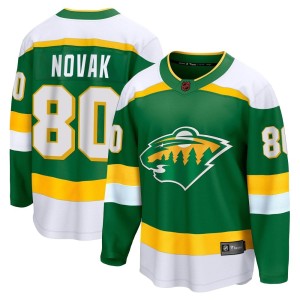 Youth Minnesota Wild Pavel Novak Fanatics Branded Breakaway Special Edition 2.0 Jersey - Green