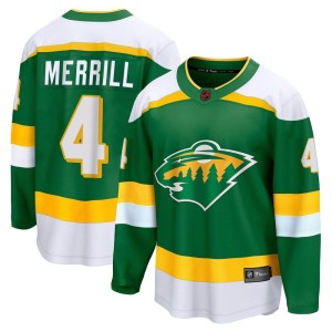 Men's Minnesota Wild Jon Merrill Fanatics Branded Breakaway Special Edition 2.0 Jersey - Green