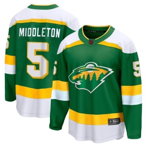 Men's Minnesota Wild Jake Middleton Fanatics Branded Breakaway Special Edition 2.0 Jersey - Green