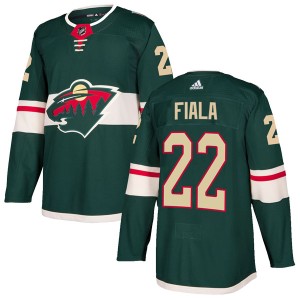 Youth Minnesota Wild Kevin Fiala Adidas Authentic Home Jersey - Green