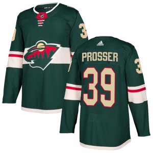 Youth Minnesota Wild Nate Prosser Adidas Authentic Home Jersey - Green