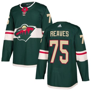 Youth Minnesota Wild Ryan Reaves Adidas Authentic Home Jersey - Green