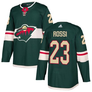 Youth Minnesota Wild Marco Rossi Adidas Authentic Home Jersey - Green