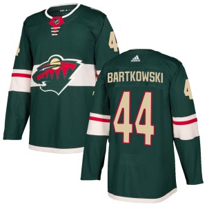 Men's Minnesota Wild Matt Bartkowski Adidas Authentic ized Home Jersey - Green