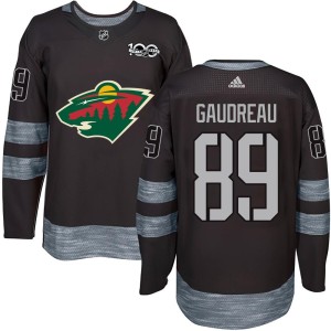 Youth Minnesota Wild Frederick Gaudreau Authentic 1917-2017 100th Anniversary Jersey - Black
