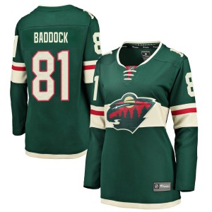 Women's Minnesota Wild Brandon Baddock Fanatics Branded Breakaway Home Jersey - Green