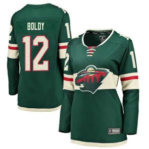 Women's Minnesota Wild Matt Boldy Fanatics Branded Breakaway Home Jersey - Green