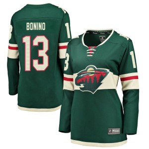 Women's Minnesota Wild Nick Bonino Fanatics Branded Breakaway Home Jersey - Green