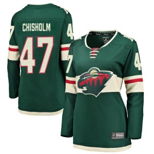 Women's Minnesota Wild Declan Chisholm Fanatics Branded Breakaway Home Jersey - Green
