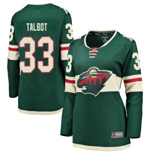 Women's Minnesota Wild Cam Talbot Fanatics Branded Breakaway Home Jersey - Green
