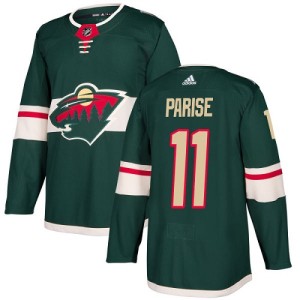 Youth Minnesota Wild Zach Parise Adidas Authentic Home Jersey - Green