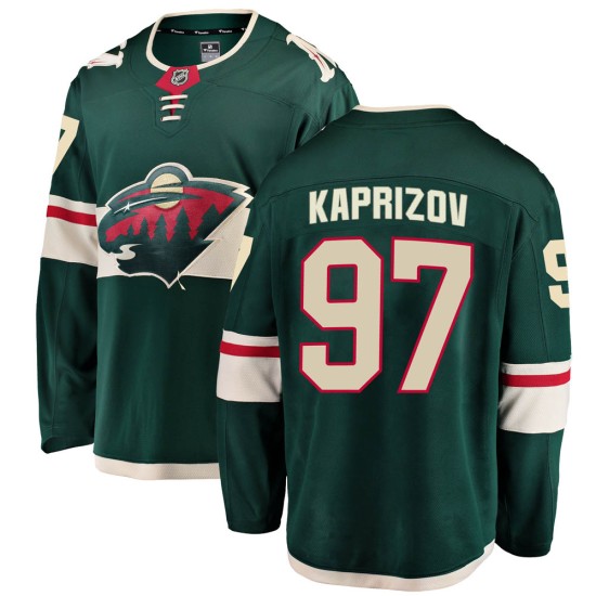Men's Minnesota Wild Kirill Kaprizov Fanatics Branded Breakaway Home Jersey - Green